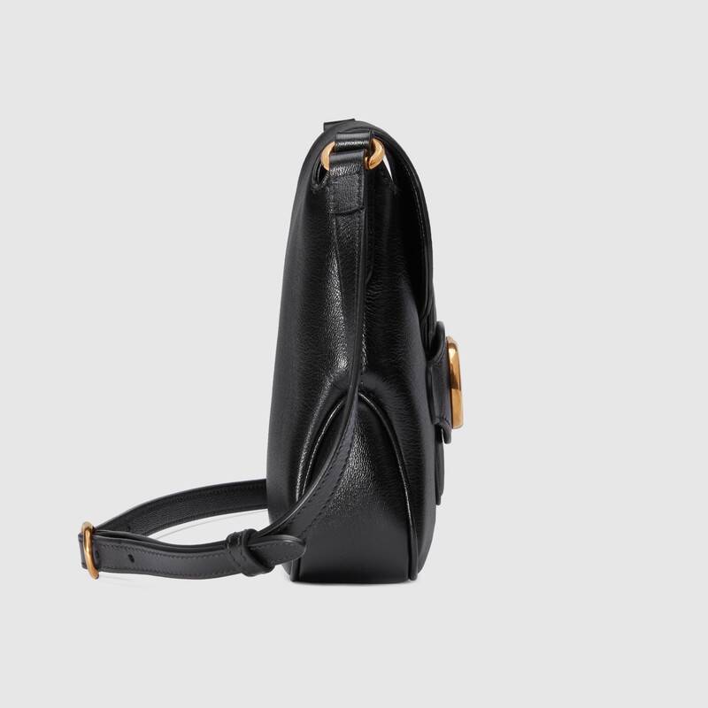 Gucci Small Messenger Bag with Double G Shoulder Bag 648934 Black